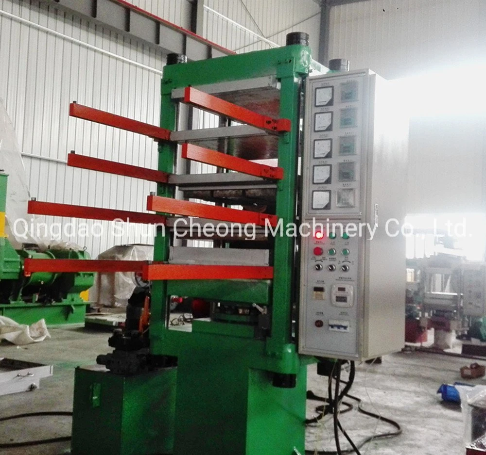 Assoalho de borracha da eficiência elevada que faz a maquinaria/Mats Hydraulic Vulcanizing Press Machine de borracha
